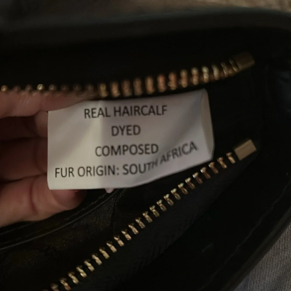 Michael Kors Black and Tan Tiger Print Women's Bag